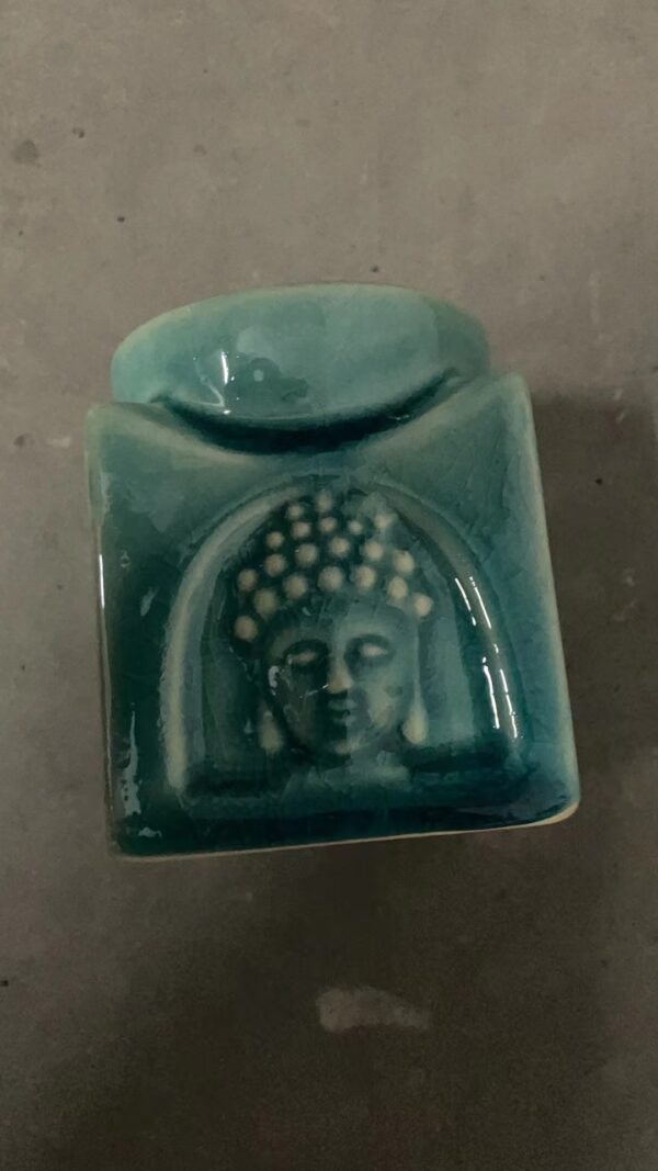 Kwadratowy Kominek Buddha – Miękka Turkusowa - obrazek 4
