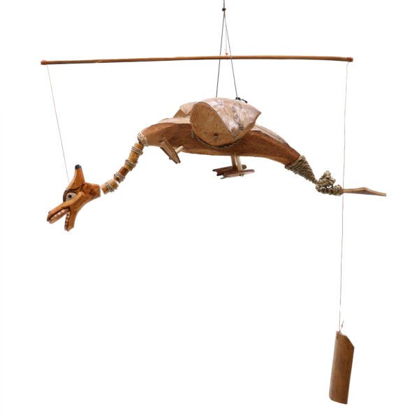 Naturalny mobil z kokosa – Smok 37 cm - obrazek 2
