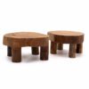 Niski teakowy ekspozytor – 24x10 cm