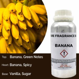 500 ml (Czysty) Olejek Zapachowy – Miękki Banan