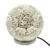 Boho Lampa z Muszelek Morskich – Różowa Kula – 15 cm - obrazek 2