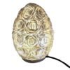 Boho Lampa z Muszelek Morskich – Różowy Owal – 20 cm - obrazek 3