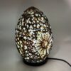 Boho Lampa z Muszelek Morskich – Czekoladowy Skręcony Owal – 20 cm - obrazek 4