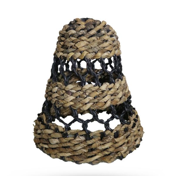 Średni Naturalny Abażur z Liścia Bananowca – Wys.: 30 cm, Śr.: 26 cm