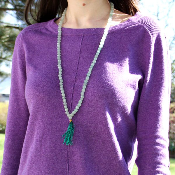 Mala z 108 Koralików – Awenturyn Zielony