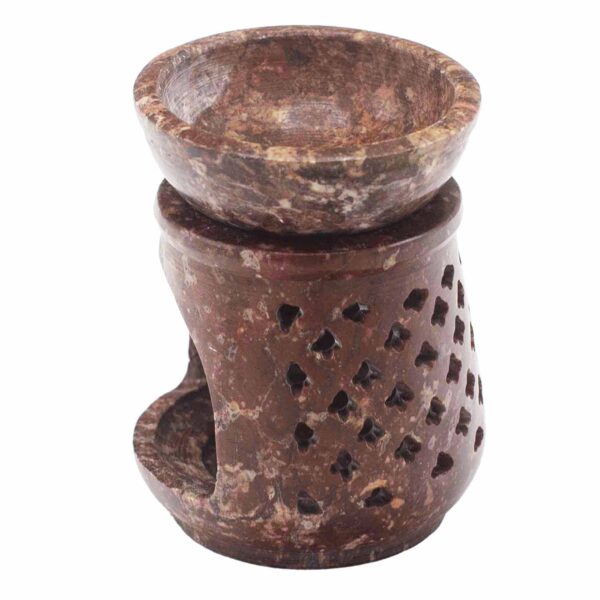 Mały kominek z kamienia mydlanego 8 cm – Klasyczny - obrazek 3