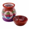 Kominek z kamienia mydlanego 10 cm – Hamsa – Pięć kolorów - obrazek 2