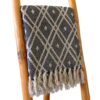 Koc Boho Comfort – 125x150 cm – Czarny i beżowy Regency