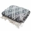 Koc Boho Comfort – 125x150 cm – Czarny i beżowy Regency - obrazek 3