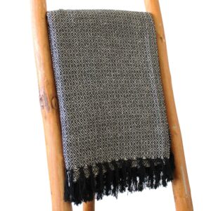 Koc Boho Comfort – 125x150 cm – Antracytowy