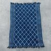 Ręcznie Wykonywany Indigo Pled – 170x120 cm – Północne Heerak - obrazek 4
