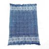 Ręcznie Wykonywany Indigo Pled – 170x120 cm – Proste Strzały - obrazek 2