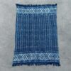 Ręcznie Wykonywany Indigo Pled – 170x120 cm – Proste Strzały - obrazek 4