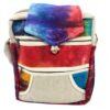 Torba na Ramię z Dwoma Zamkami i Klapką z Konopi - Tiedye