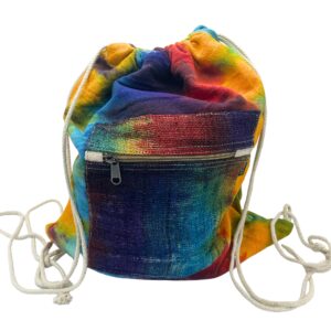 Torba Sznurkowa z Konopi - Tiedye