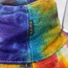 Łatany i Usztywniany Kapelusz Festiwalowy z Konopi i Bawełny - Tiedye - obrazek 3