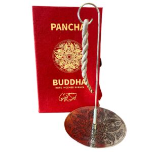 Zestaw Kadzideł w Linach i Srebrna Podstawka – Pancha Budda