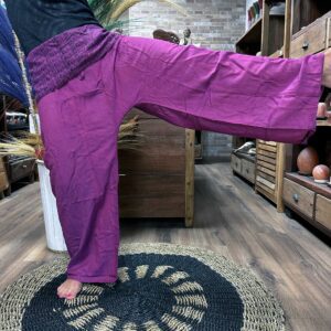 Spodnie do Jogi i na Festiwal - Tajski Rybak Mandala Mantra na Purpurowym