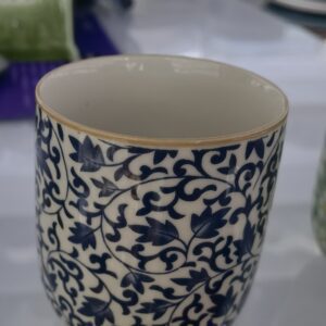 Kubki do herbaty ziołowej – Niebieski wzór