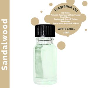 10ml Olejek Zapachowy Drzewo Sandałowe – Bez Etykiety