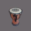 Ręcznie Wykonany Bęben Djembe o Szerokiej Górze - 15 cm - obrazek 2