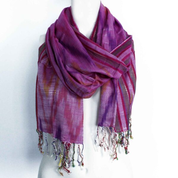 Indyjskie Szale Boho - 50x180cm - Losowe Odcienie Błękitu - obrazek 3