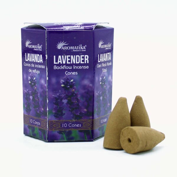 Kadzidła Masala Backflow (10 szt.) – Lawenda