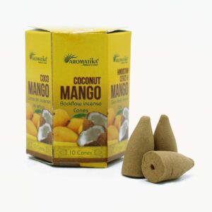Kadzidła Masala Backflow (10 szt.) – Kokos i Mango