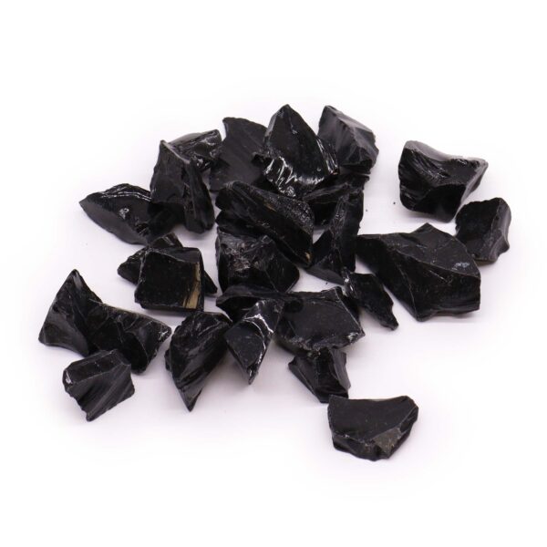 Surowe Kryształy (500g) – Obsydian Czarny