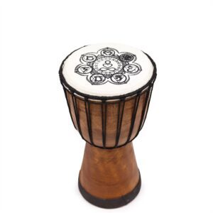 Ręcznie Wykonany Bęben Djembe o Szerokiej Górze - 30 cm