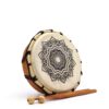 Szamański Bęben Mandala z Pałeczkami - 20 cm
