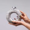 Wazon Okrągły typu Donut – Kremowy 18 cm - obrazek 4