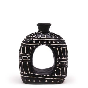 Wazon Owalny typu Donut – Czekoladowy 18 cm