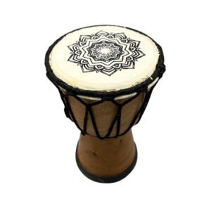 Ręcznie Wykonany Bęben Djembe o Szerokiej Górze - 15 cm