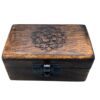 Drewniane Pudełko na Tabletki 9x5x4 cm - Rzeźbione Wzory - obrazek 5
