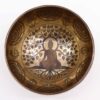 Tybetańska Misa Uzdrowienia z Grawerem – 16 cm – Budda pod Drzewem Bodhi