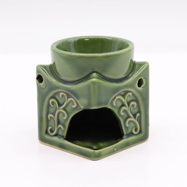Kwadratowy Kominek Buddha – Ciemny Jadeit - obrazek 3