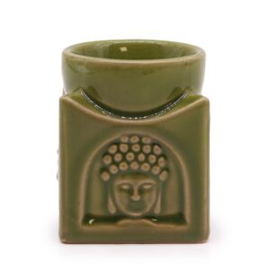 Kwadratowy Kominek Buddha – Jasny Jadeit