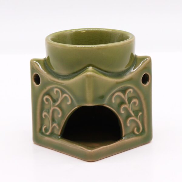 Kwadratowy Kominek Buddha – Jasny Jadeit