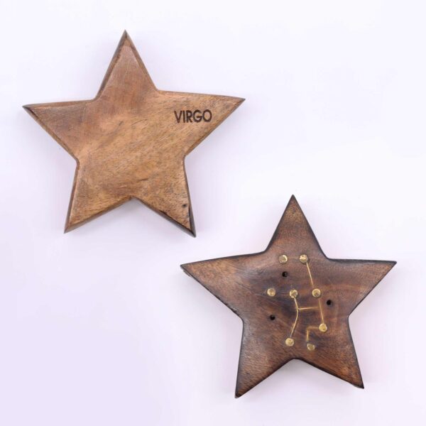 Grawerowana Mosiężna Podstawka Zodiakalna – Gwiazda - obrazek 6