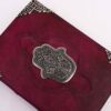 Ciężka Księga Czerwona - Cynkowa Ozdoba Hamsa - 200 Stron z Deklowanym Brzegiem - 26x18 cm - obrazek 5