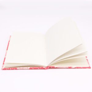 Notes w Bawełnianej Oprawie 20×15 cm – 96 stron – Różowy Kwiatowy