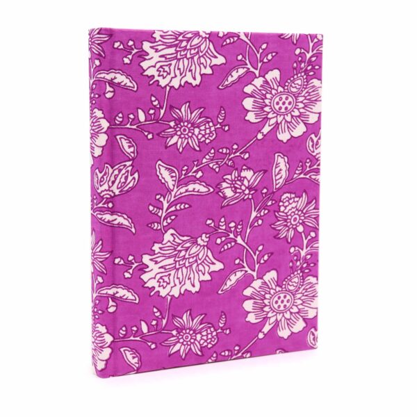 Notes w Bawełnianej Oprawie 20x15 cm - 96 stron - Antyczny Fuksjowy