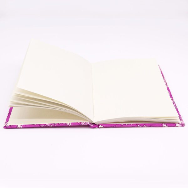 Notes w Bawełnianej Oprawie 20x15 cm - 96 stron - Antyczny Fuksjowy - obrazek 2