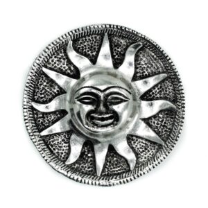 Polerowana Aluminiowa Podstawka – Słońce 9 cm