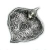 Polerowana Aluminiowa Podstawka – Liść Słonia 11 cm