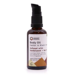 Organiczny Olejek do Ciała 50ml – Drzewo Sandałowe i Mirra
