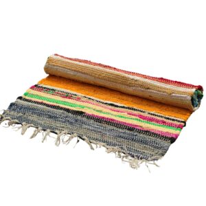 Dywanik Pokojowy ze Szmat – 150x200 cm – jakość premium – Kolory Tęczy