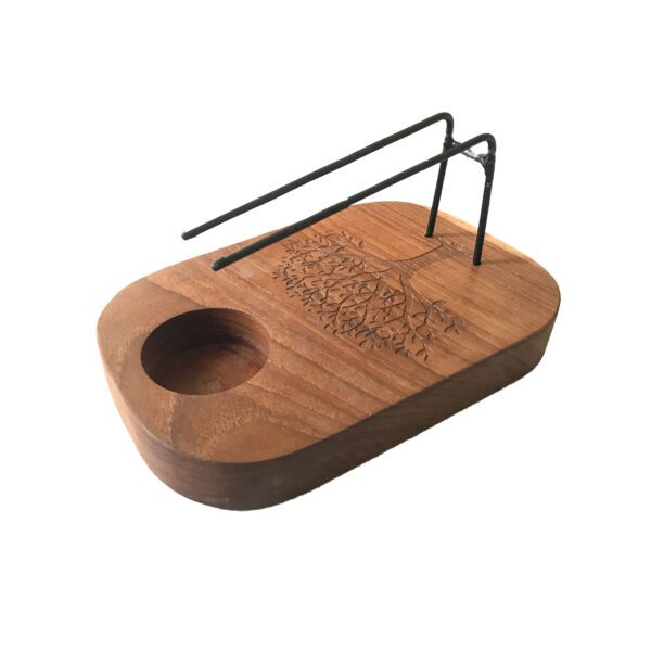 Podgrzewacz Palo Santo – Drewno Teakowe – Wzór Drzewo Życia