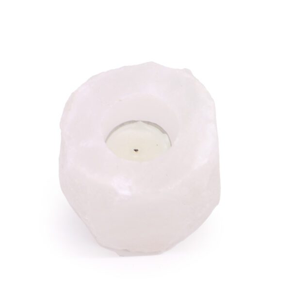 Świecznik z Kryształu Himalajskiej Soli – 600–800 g